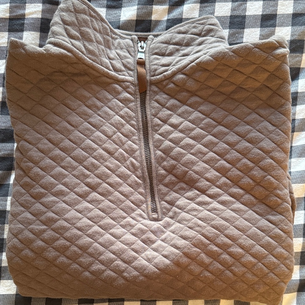 Banana Republic Tan Zip Up Sweater